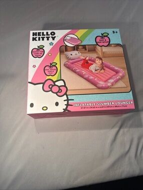 Hello Kitty Pink Inflatable Slumber Lounger with White Accents